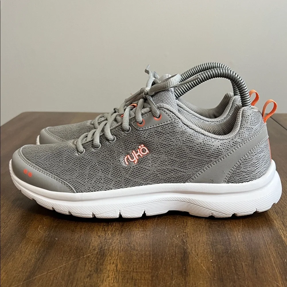 Ryka Gray and White Women's Sneakers - Picture 5 of 14